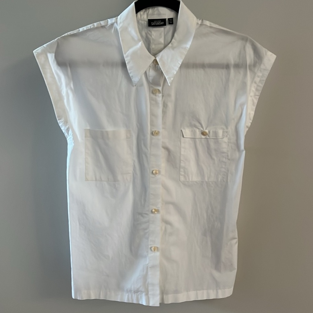 Kate Spade Saturday button up cotton shirt XS